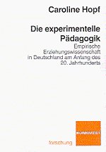 Die experimentelle Pädagogik