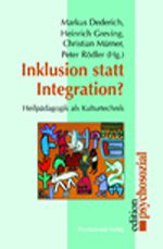 Inklusion statt Integration? Inklusion statt Integration?