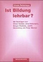 Ist Bildung lehrbar?