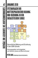 Systemfragen der muttersprachlichen Bildung und Erziehung in der sozialistischen Schule