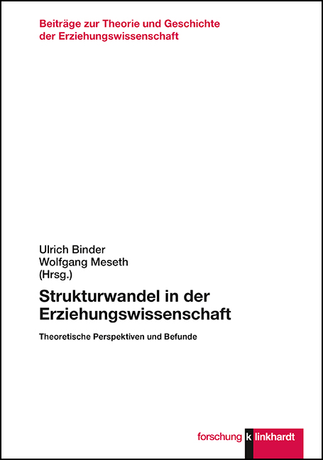 Cover-Abbildung des Buches 'Strukturwandel in der Erziehungswissenschaft'