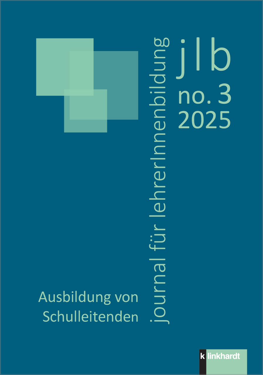 Cover-Abbildung des Buches 'jlb 03/2025: Ausbildung von Schulleitenden'